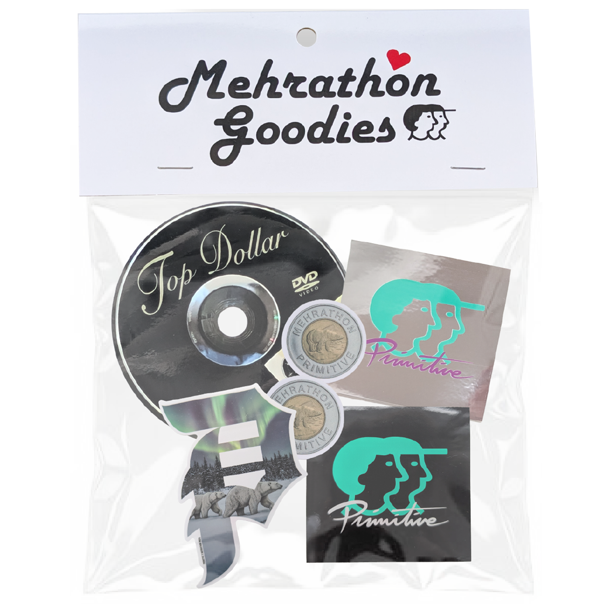 Primitive x Mehrathon Northern Lights 6 Stickers Pack