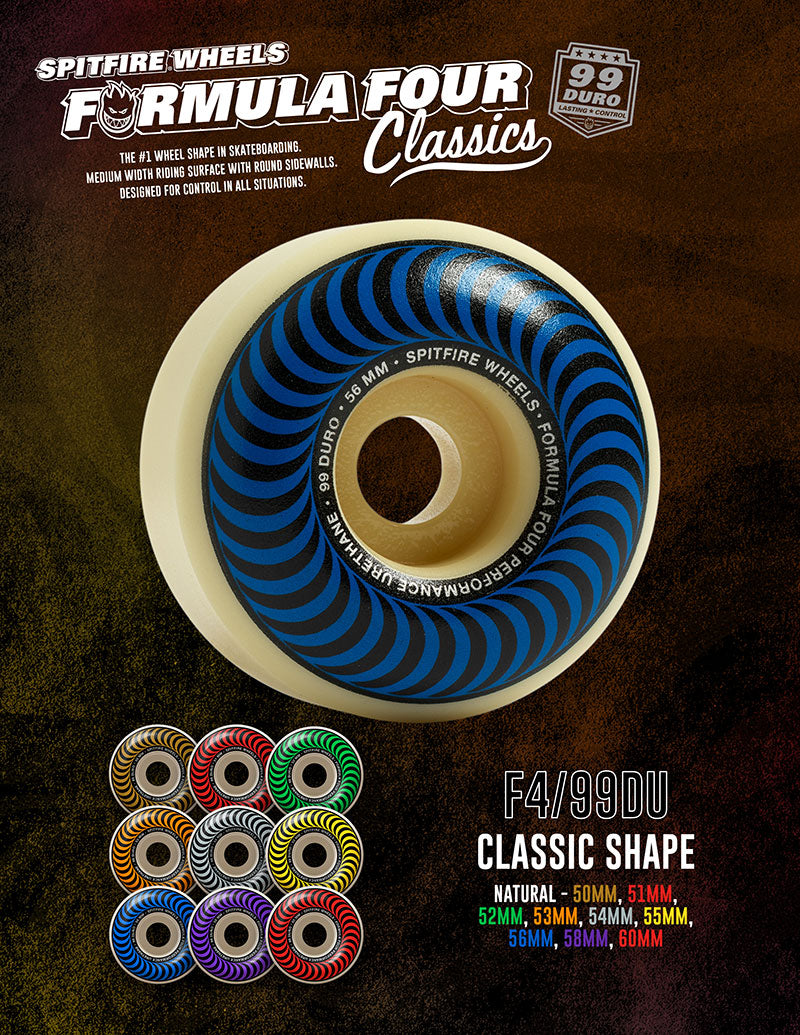 Spitfire Formula Four 99D Classics – Palm Isle Skateshop Spitfire