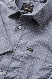 Chemise à manches courtes à imprimé Charter - Micro bleu Flinstone 