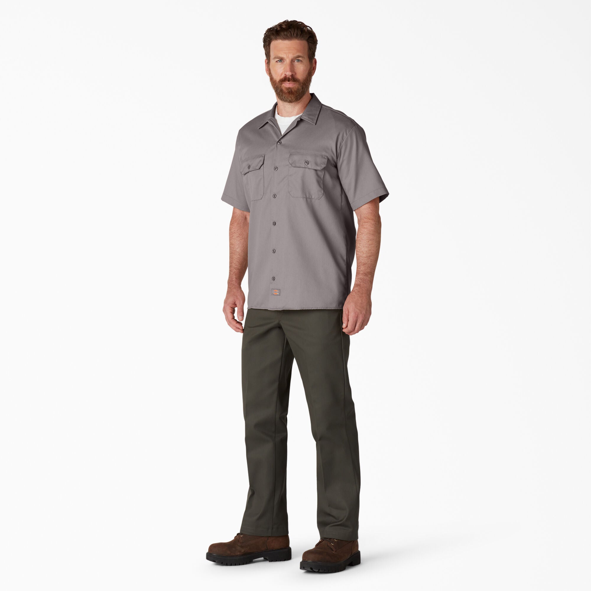 Chemise de travail à manches courtes - Argent (SV) 