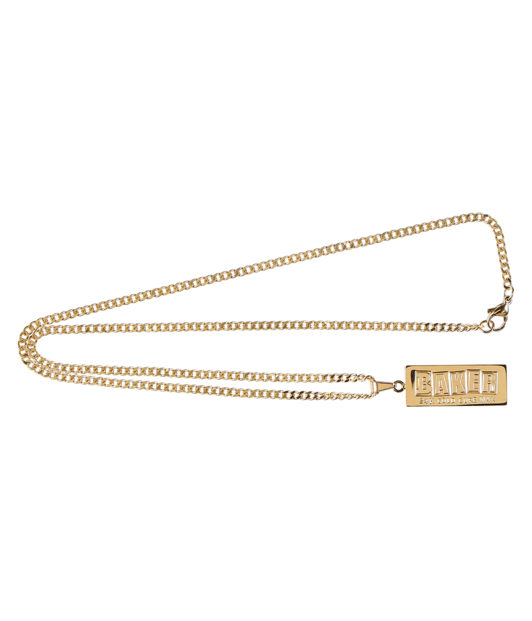 Curb Wax Gold Necklace - 24K Gold Plating