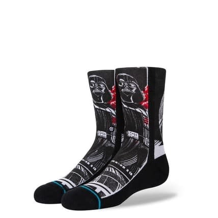 Kids Star Wars Manga Vader Crew Socks - Black