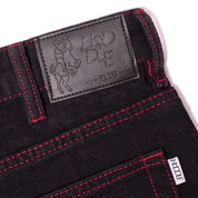 Jean Ranger en denim de 16 onces - Noir/point rouge