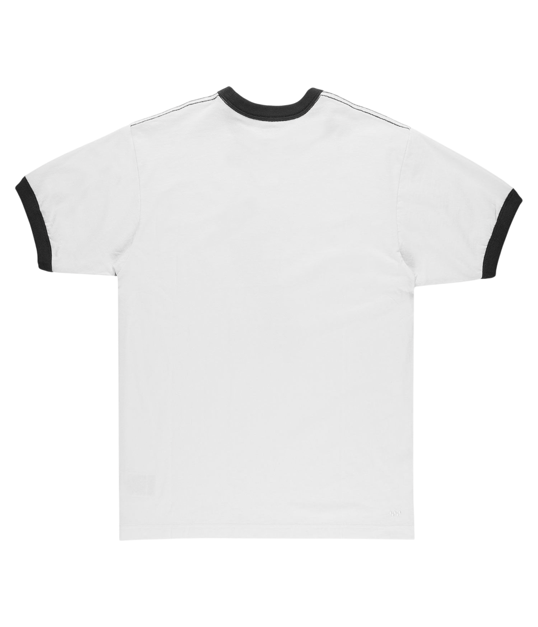 Skate Mike G Snake Flame Ringer T-Shirt - Marshmallow White