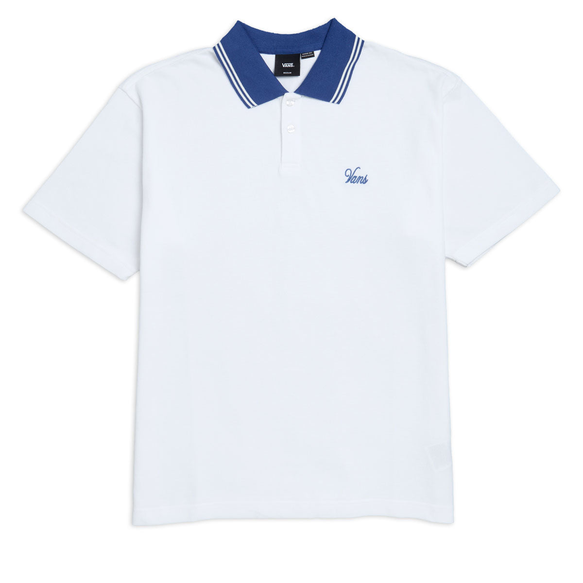 Carson Polo Shirt - White/True Blue