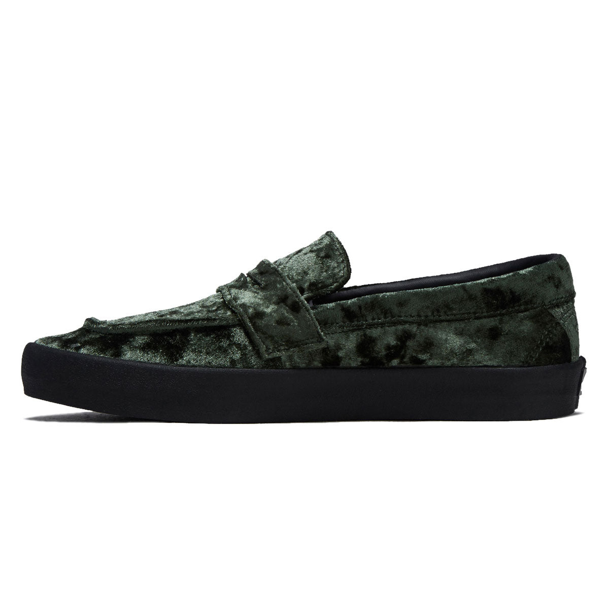 Skate Loafer en Velours - Vert Pétrole