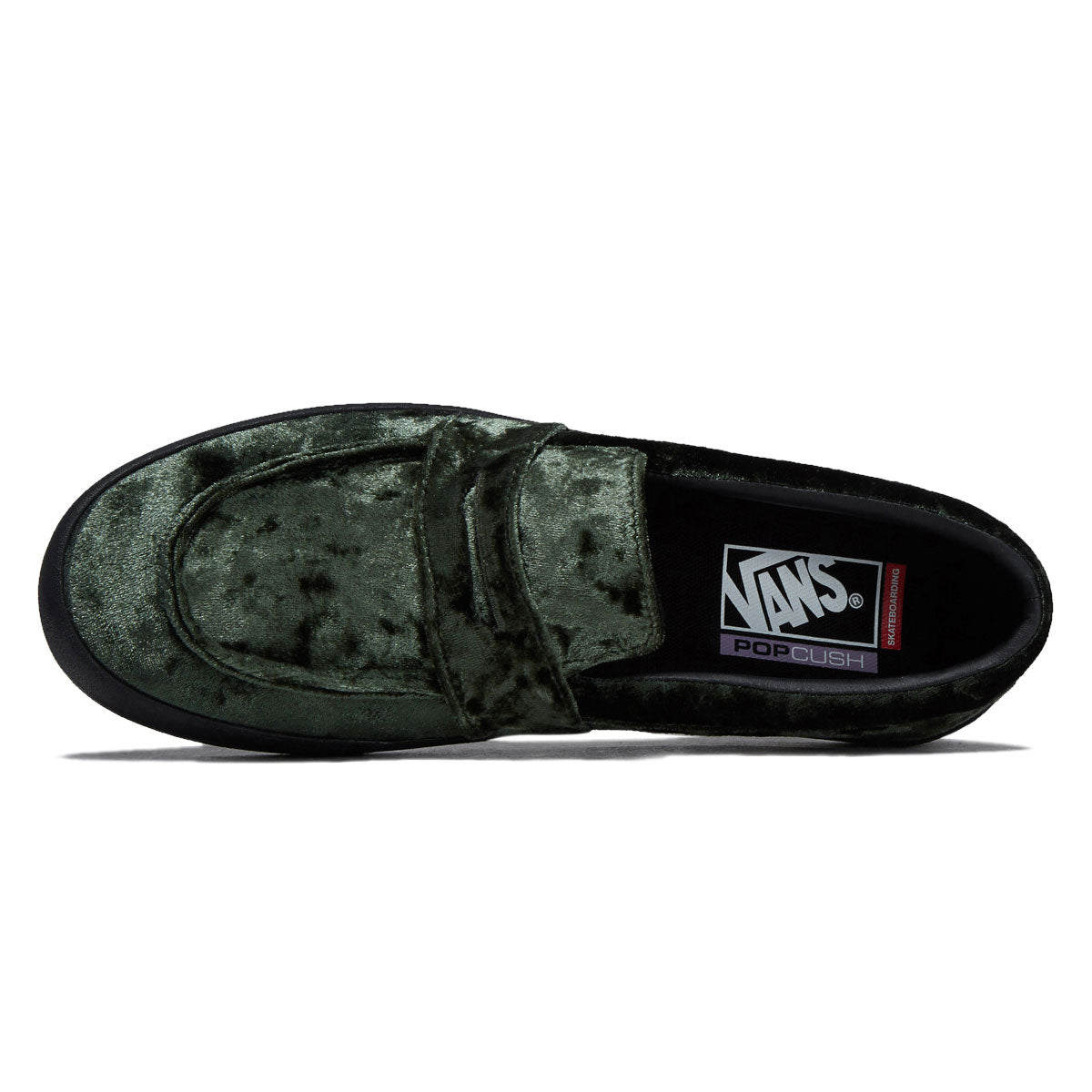Skate Loafer en Velours - Vert Pétrole