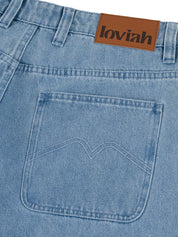 1990 Baggy 5 Pocket Denim Pants - Indigo Light Wash