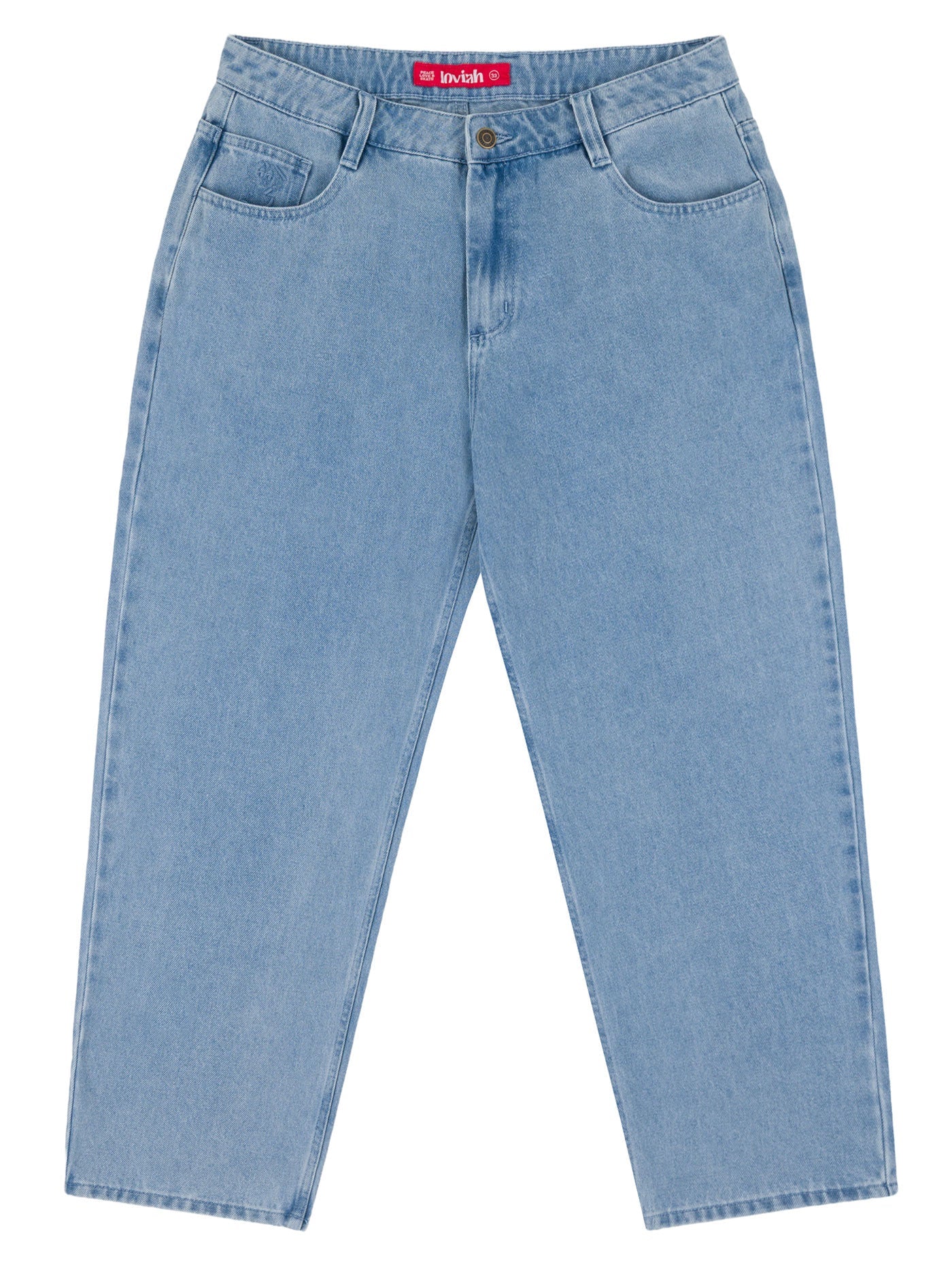 1990 Baggy 5 Pocket Denim Pants - Indigo Light Wash