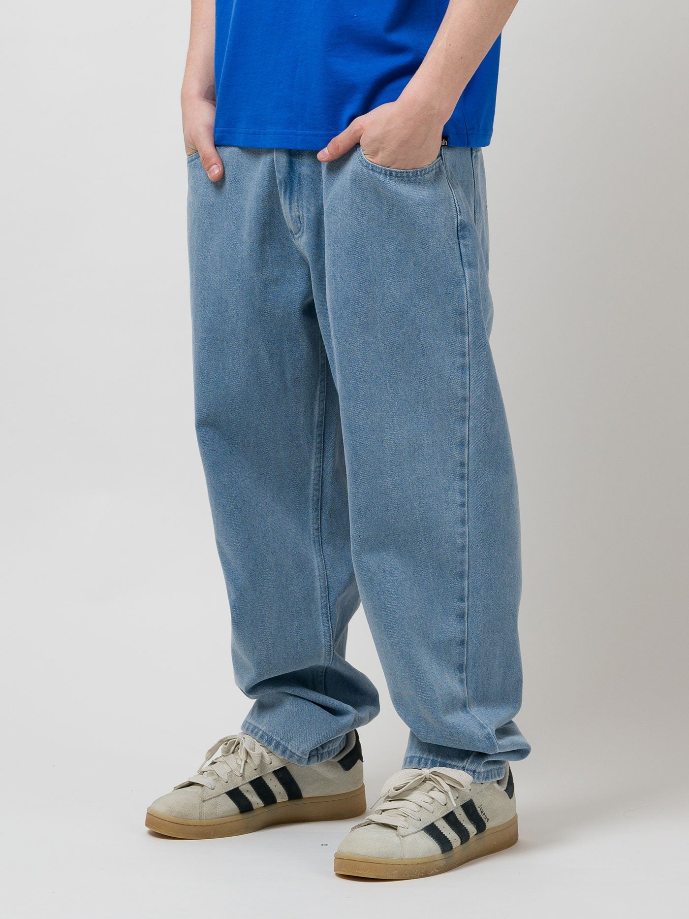 1990 Baggy 5 Pocket Denim Pants - Indigo Light Wash