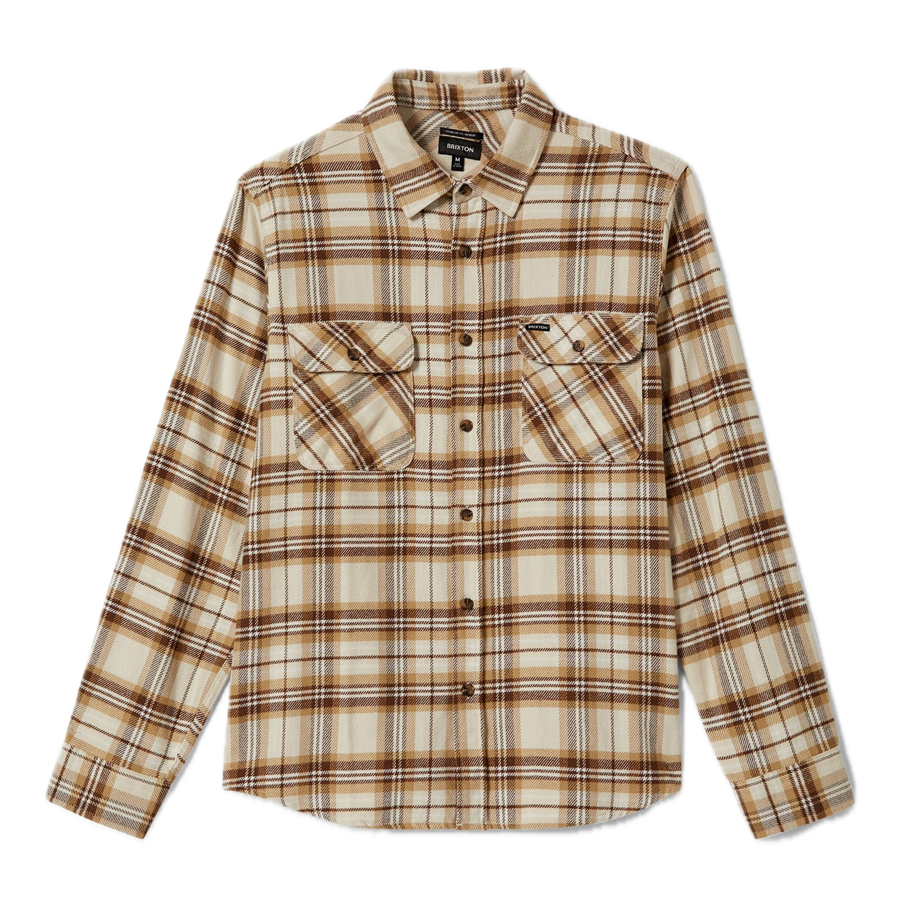Bowery Flannel - Whitecap/Sand/Pinecone Brown