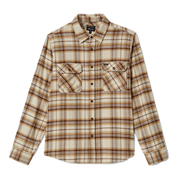Bowery Flannel - Whitecap/Sand/Pinecone Brown
