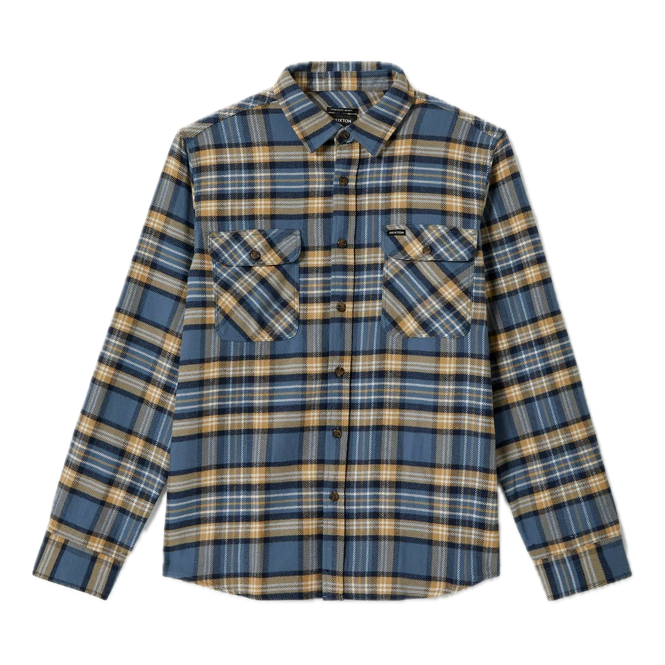 Bowery Flannel - Azure Blue/Washed Navy/Sand