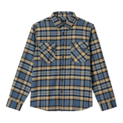Bowery Flannel - Azure Blue/Washed Navy/Sand