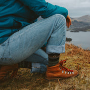 Windy Peak Crew Socks - Black