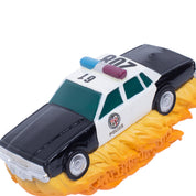 Cop Car Ornament - Black/White