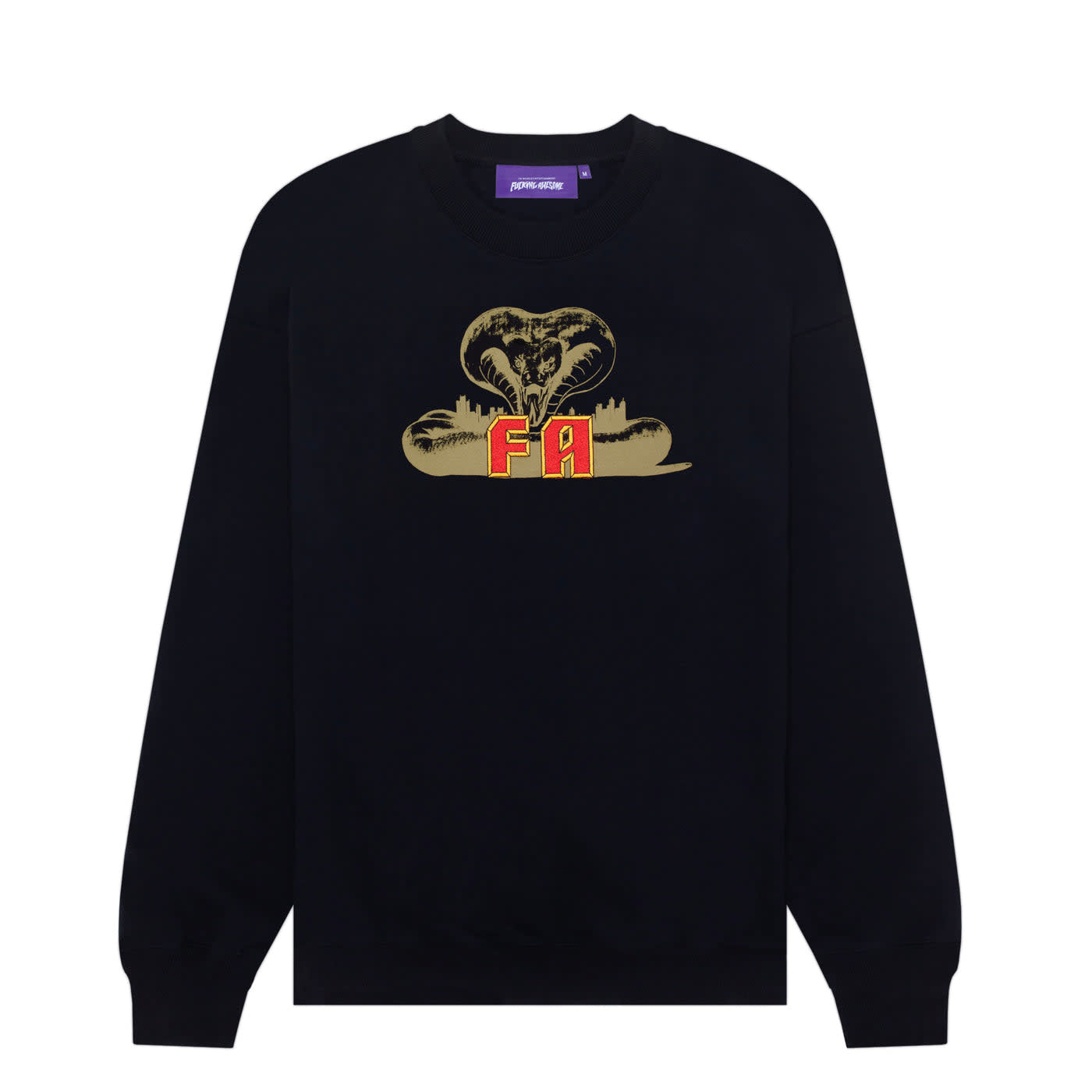 Snake Crewneck Sweater - Black