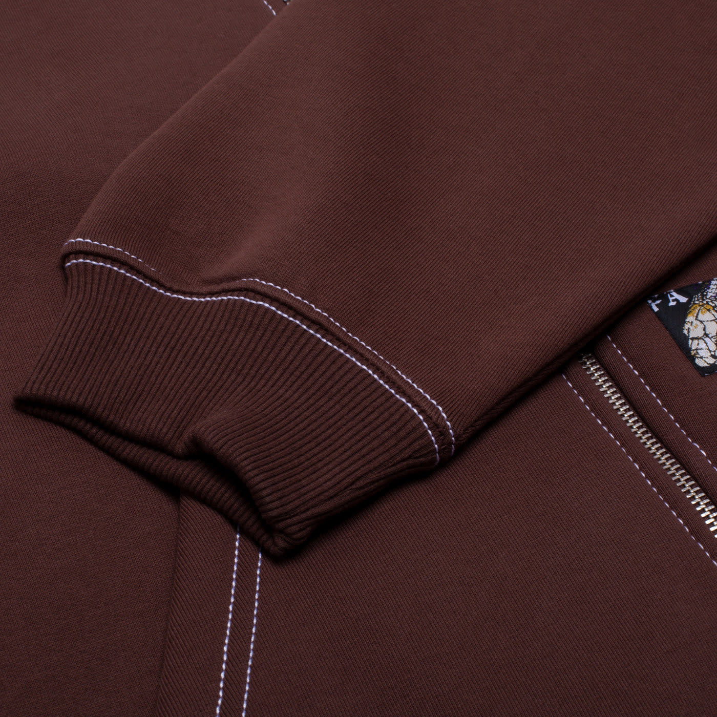Lesser God Zip Up Hoodie - Brown