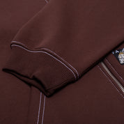 Lesser God Zip Up Hoodie - Brown