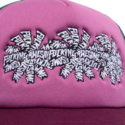 Casquette Trucker Snapback Three Spiral - Rose/Marron