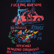 T-shirt Explosion de voiture - Noir