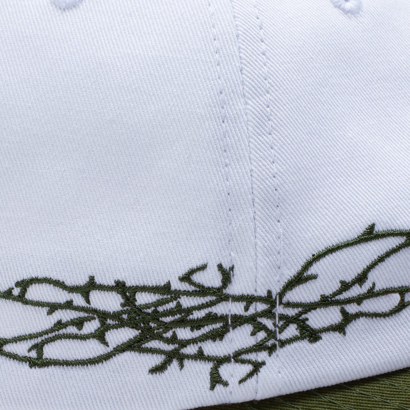 Chapeau à épines - Blanc/vert foncé