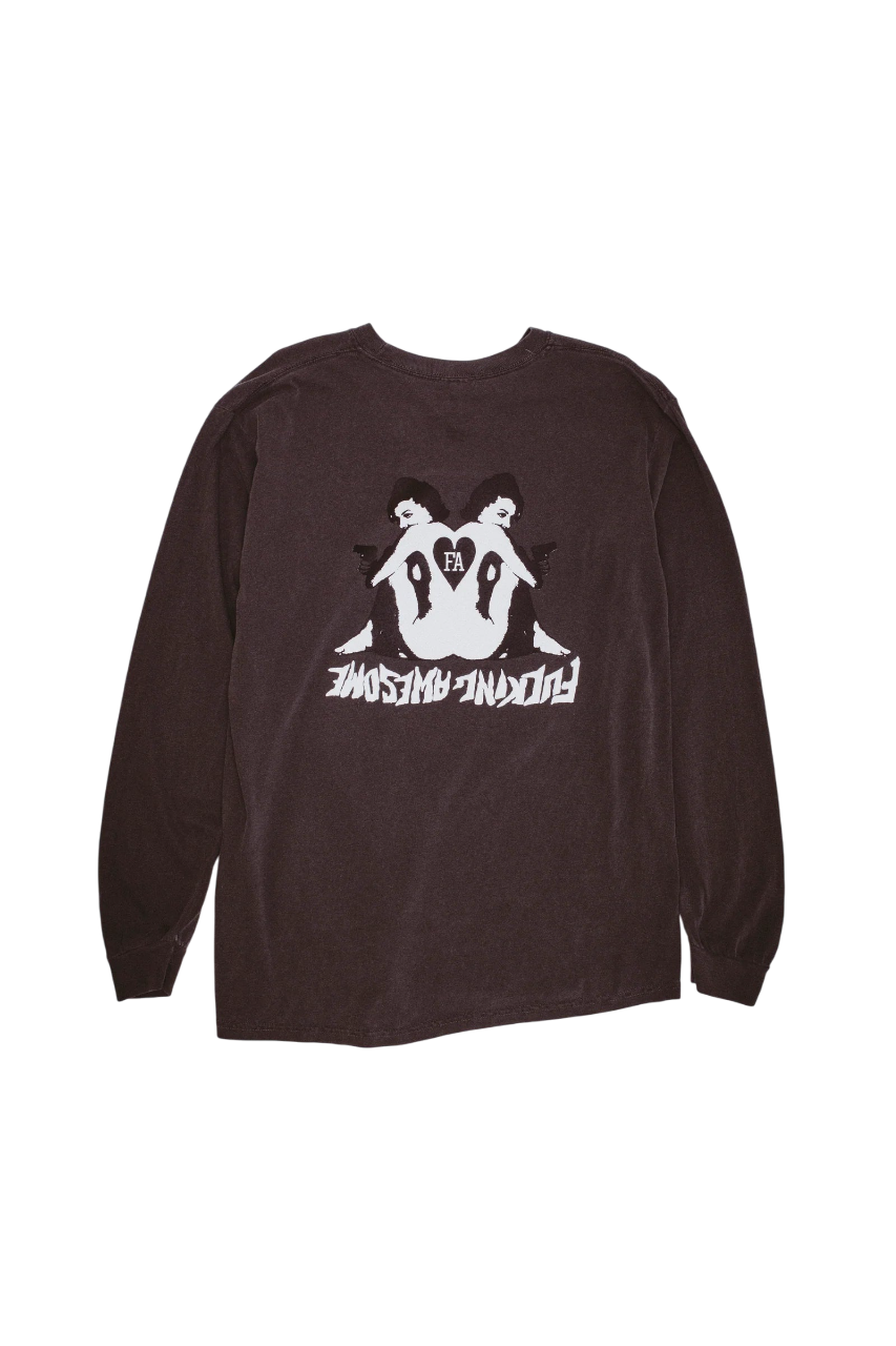Cards L/S Tee - Pepper