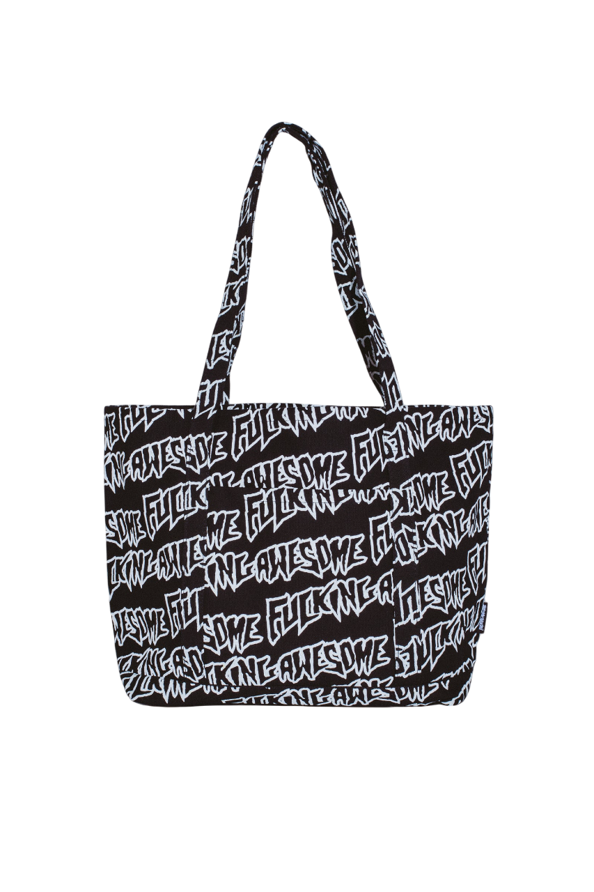AOP Stamp Logo Sac Fourre-tout - Noir/Blanc