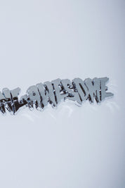 Stamp Logo Insigne de Voiture - Argent Métallique