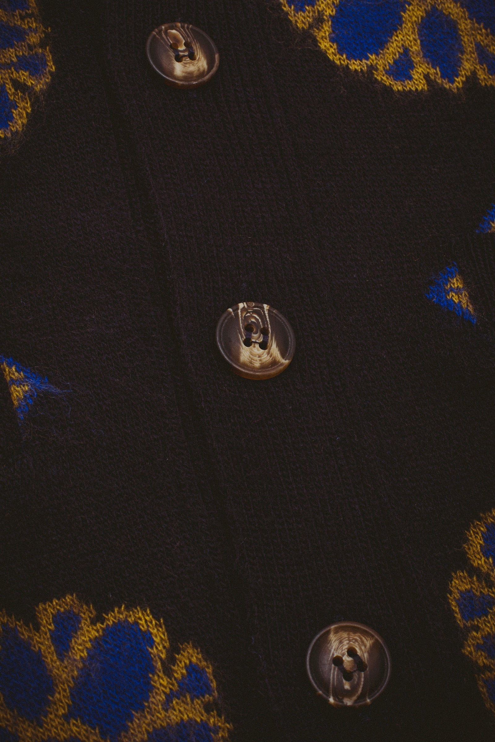 Three Kingdoms Cardigan - Bleu Marine