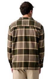 Chemise en Flanelle à Carreaux Larkspur - Fougère Obsidienne