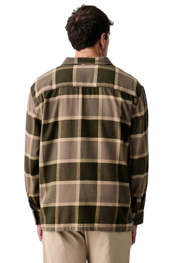 Chemise en Flanelle à Carreaux Larkspur - Fougère Obsidienne