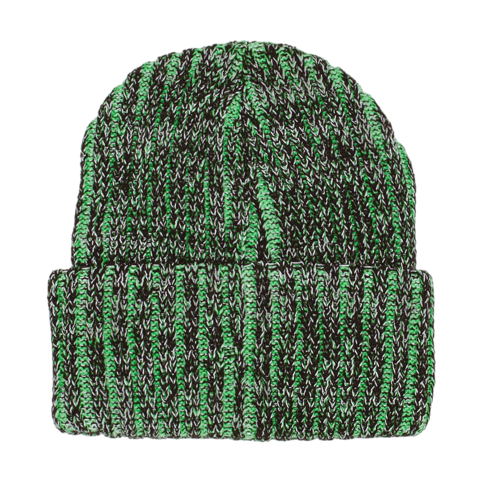 Reflective Stripe Beanie - Green/Black