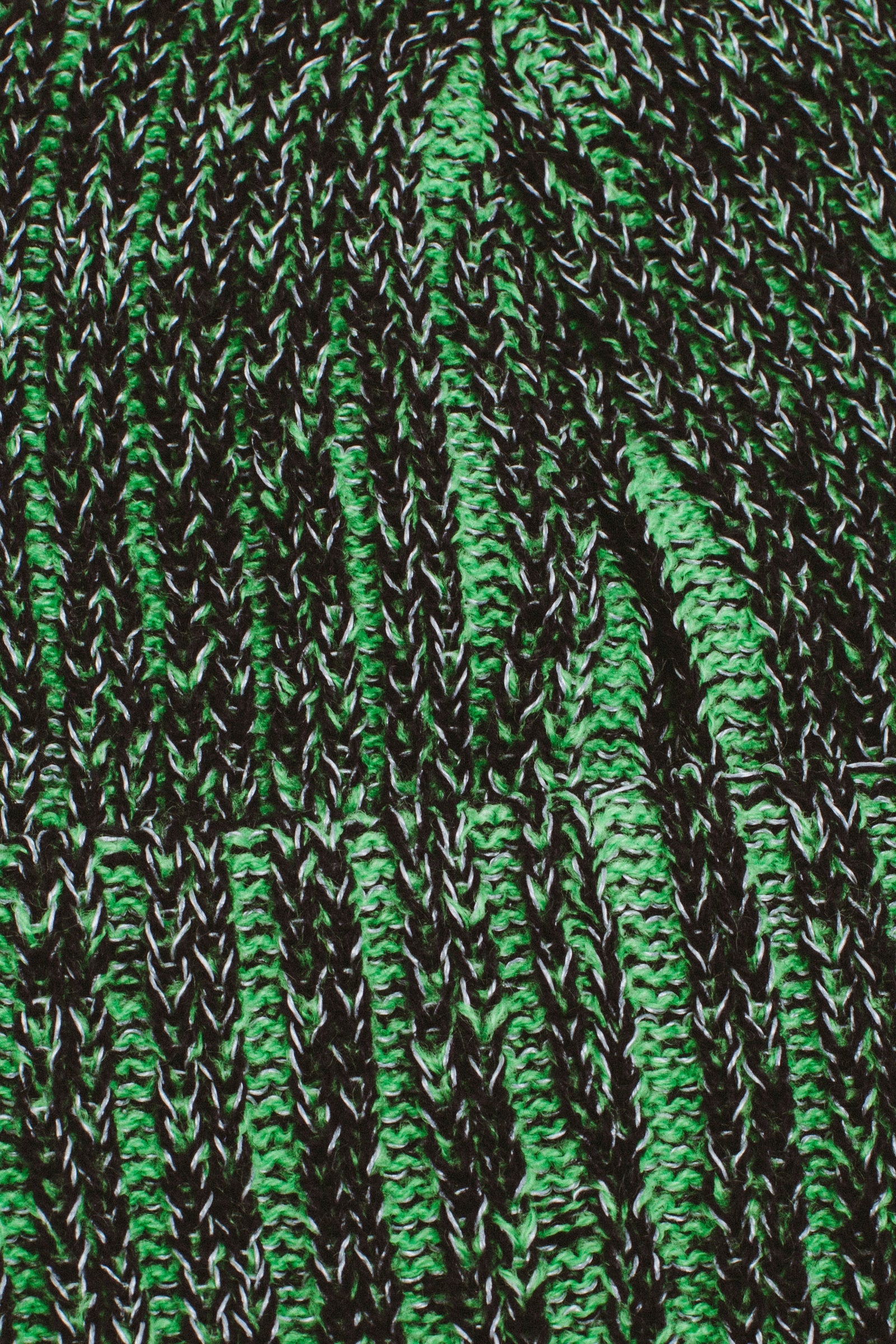 Reflective Stripe Beanie - Green/Black