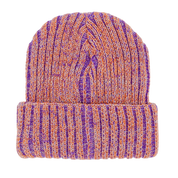 Reflective Stripe Beanie - Orange/Purple