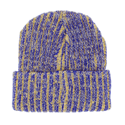 Reflective Stripe Beanie - Yellow/Blue