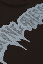 Reflective Drip Logo Hoodie - Black