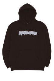 Reflective Drip Logo Hoodie - Black