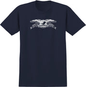 T-shirt basique Eagle Ringspun - Bleu marine foncé/blanc