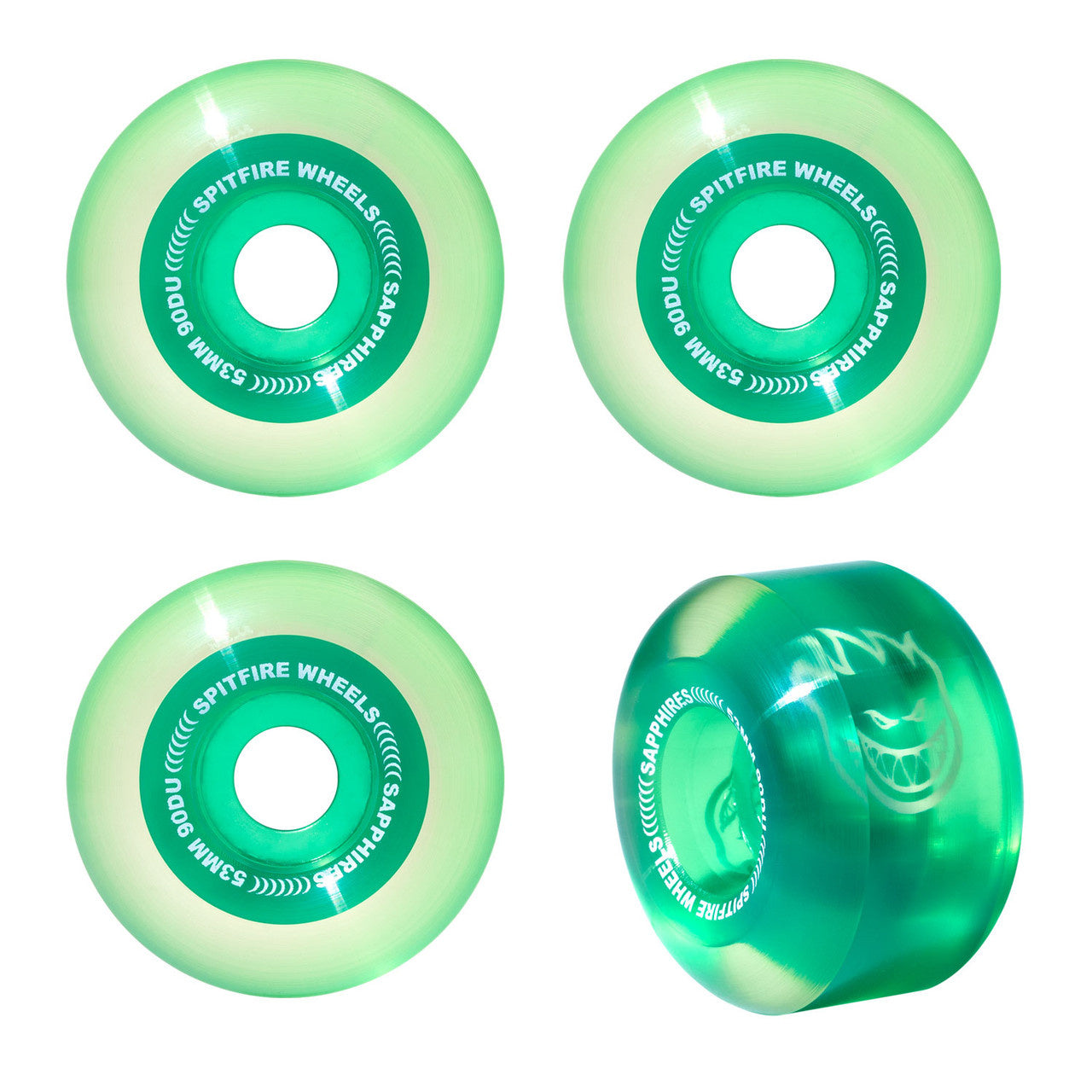 90DU Sapphires Radial Clear/Green - 53mm