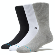 Icon 3 Pack Crew Socks - Multi