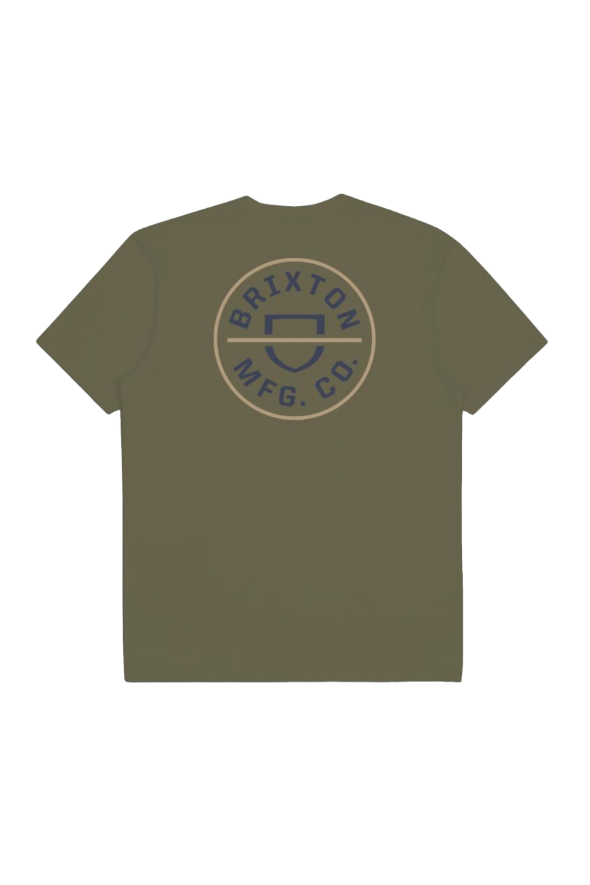 Crest II S/S Standard Tee - Olive Surplus/Washed Navy/Sand