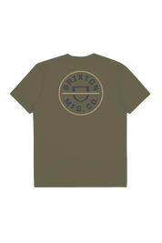 Crest II S/S Standard Tee - Olive Surplus/Washed Navy/Sand