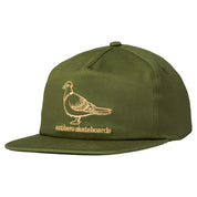 Basic Pigeon Snapback Hat - Moss/Tan