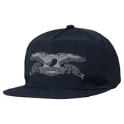 Basic Eagle Snapback Hat - Navy/Grey