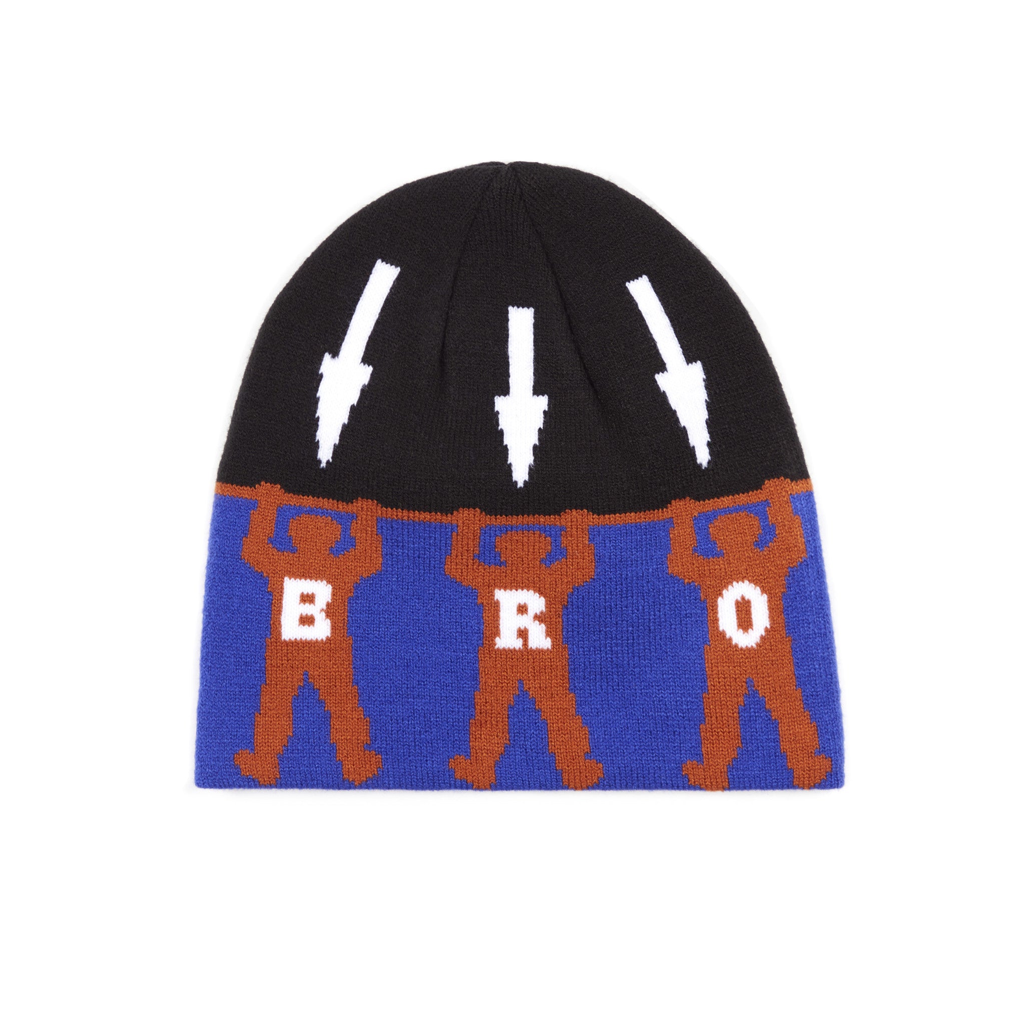 Arrow Skully Beanie - Blue