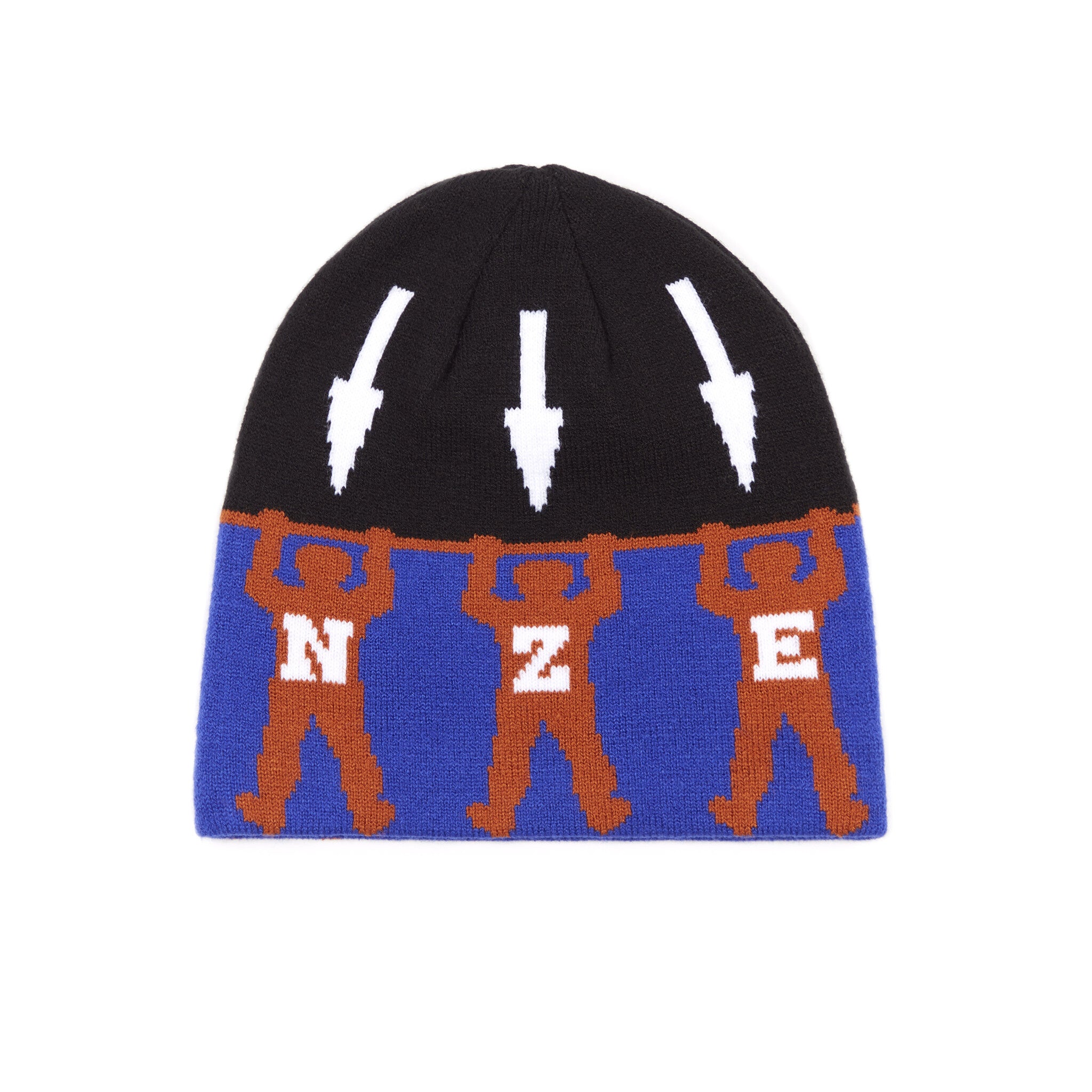 Arrow Skully Beanie - Blue