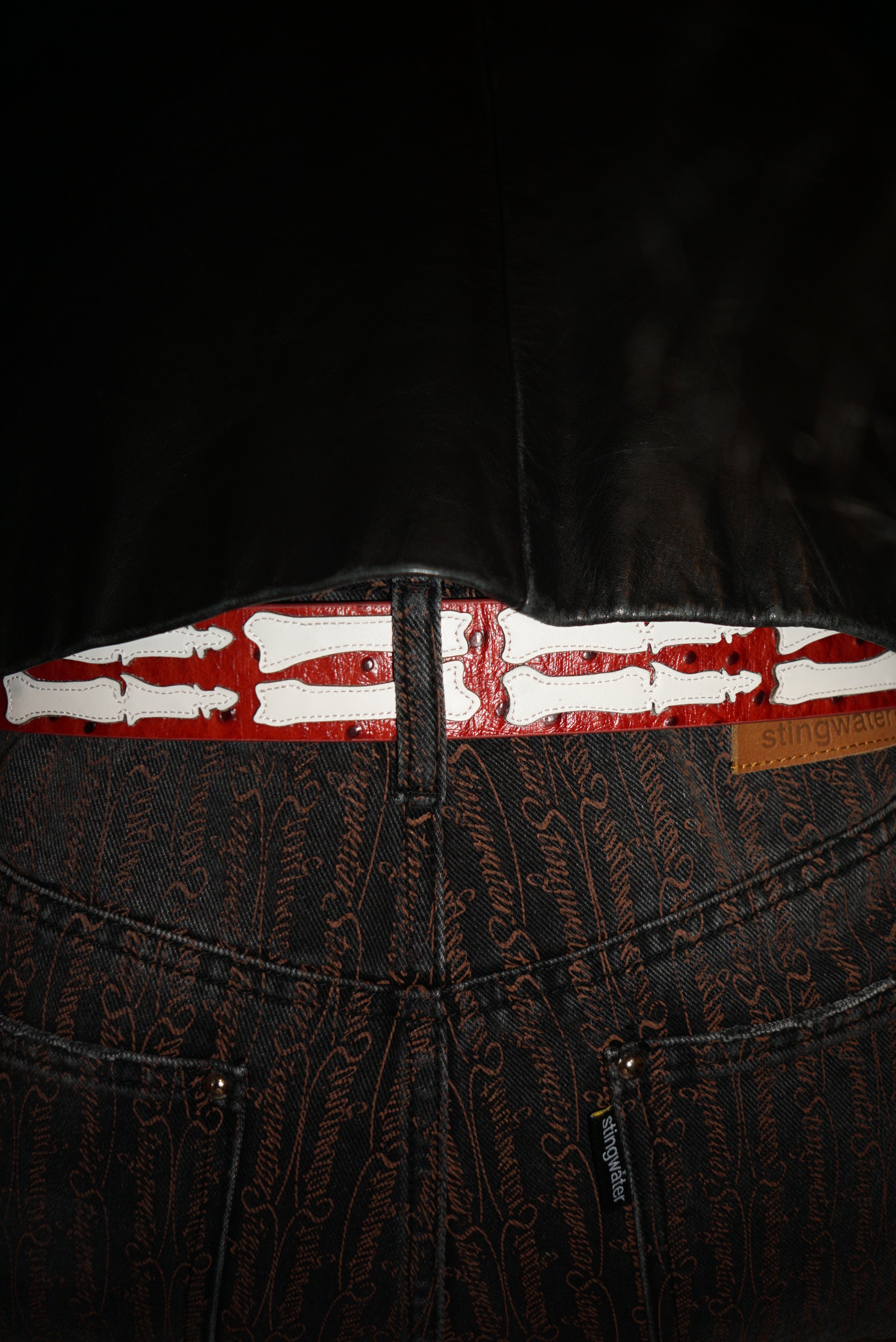 Ceinture Bone Stingwater - Rouge Foncé