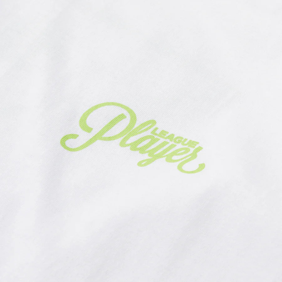 League Player Tee - White/Green