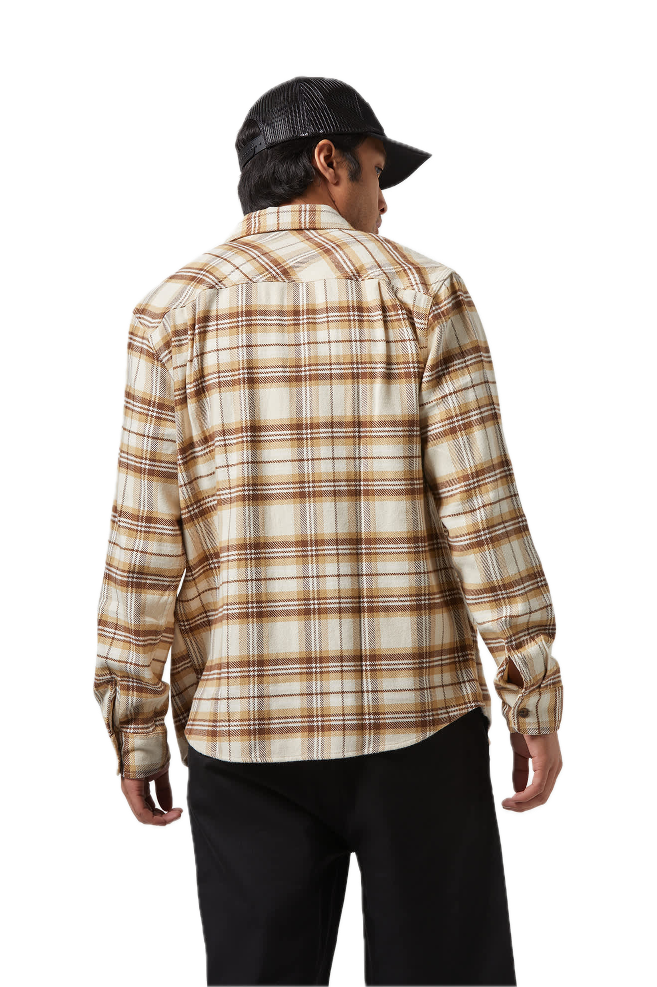 Bowery Flanelle - Blanc cassé/Sable/Brun pomme de pin